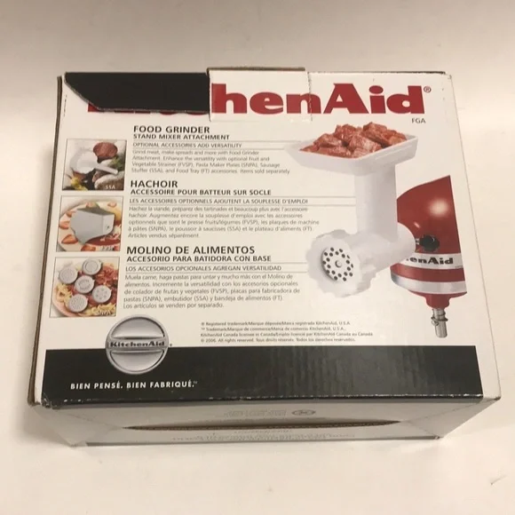 NWT KitchenAid® Food Grinder Attachment